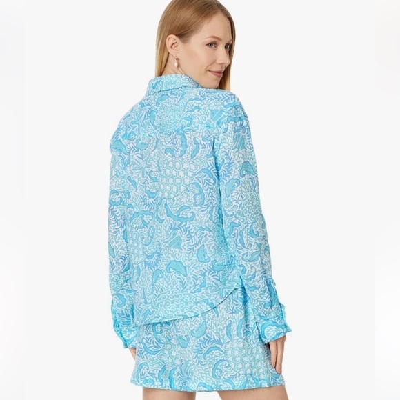 Lilly Pulitzer Women's Coralynn Button-Down - Picture 16 of 16